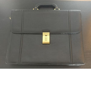 Bally Black Men's Leather Briefcase